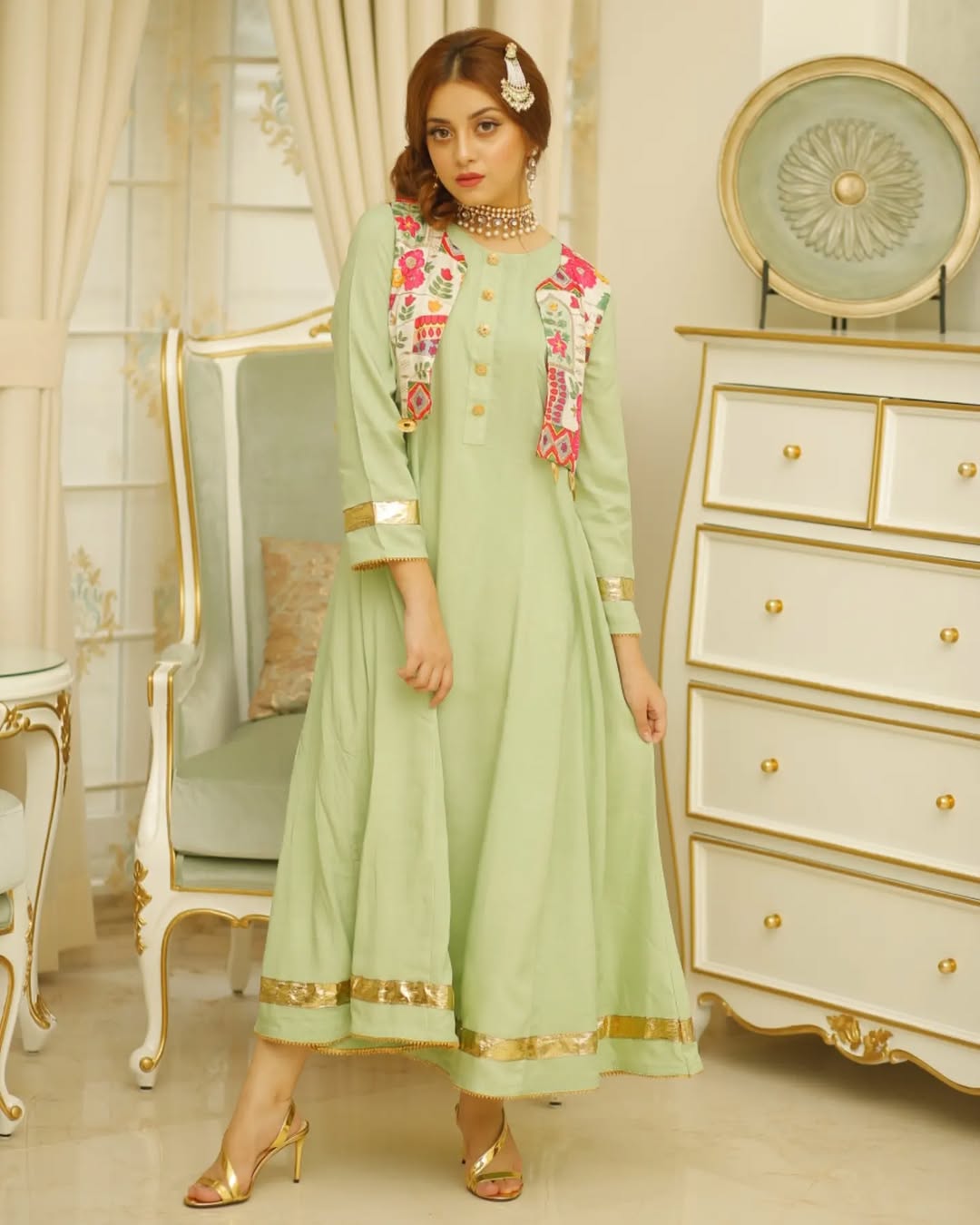 BLOOMING GRAPE GREEN | RJS PRET