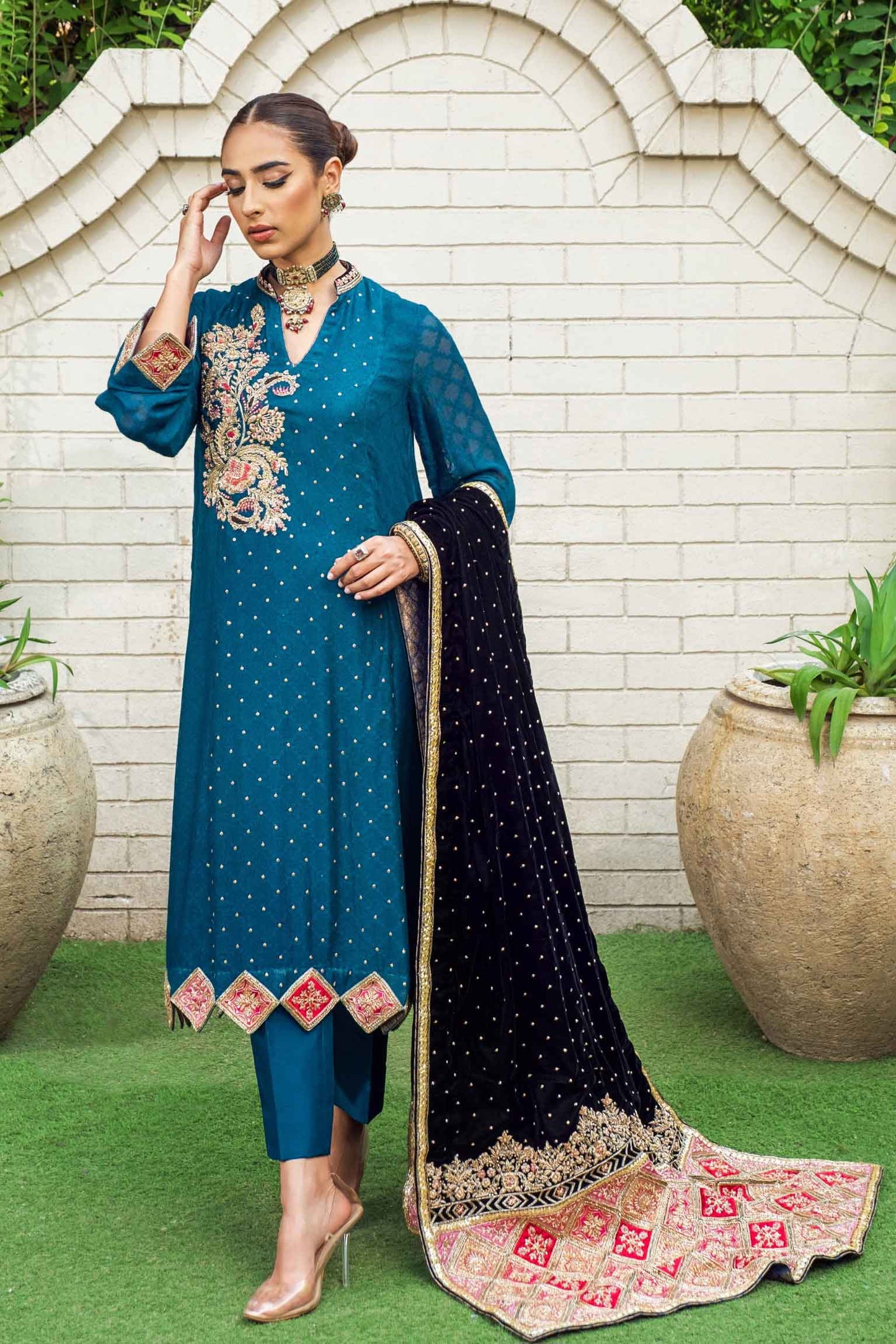 TEAL GREEN MOSAIC | RITZ | RJS PRET