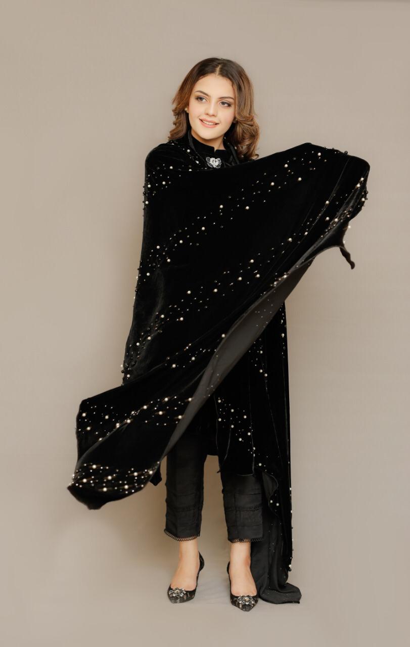 MILKY WAY VELVET SHAWL | WINTERNALIA | RJ’S PRET