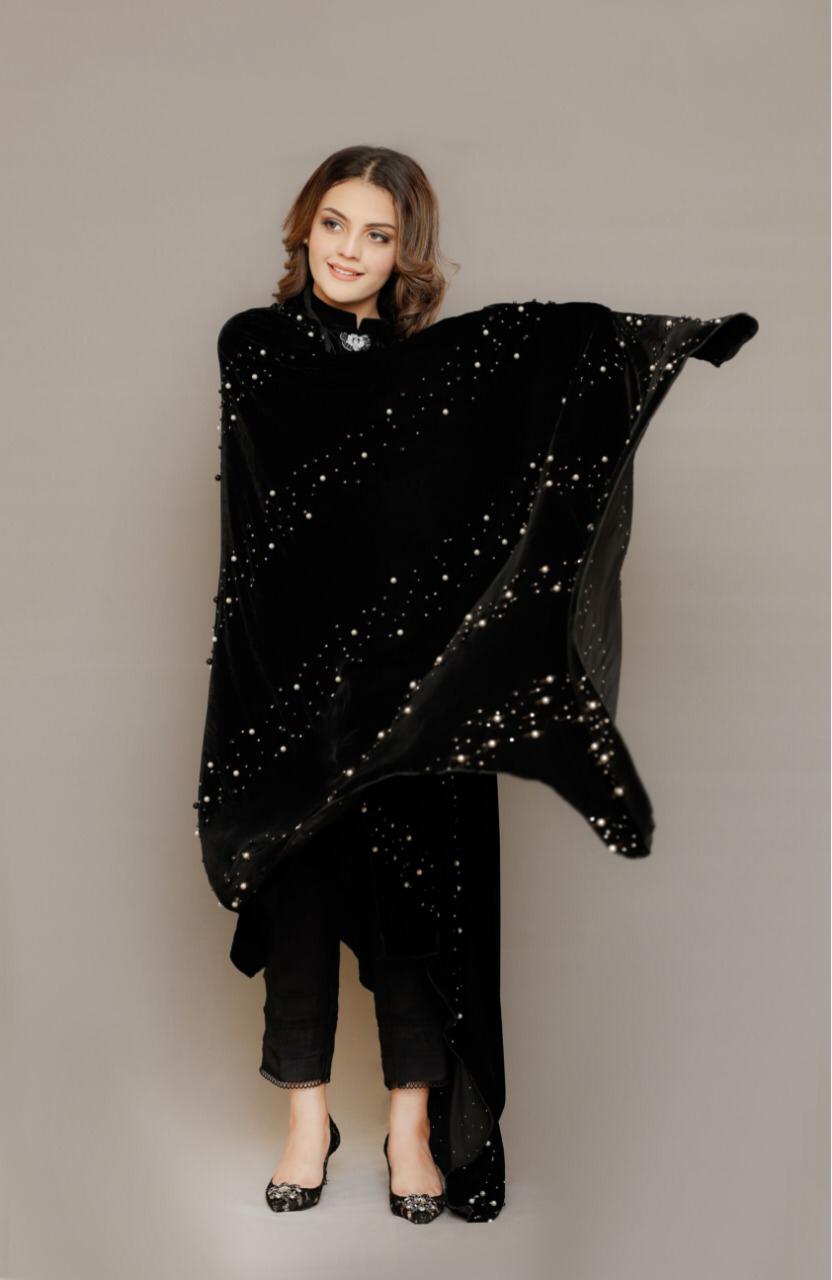 MILKY WAY VELVET SHAWL | WINTERNALIA | RJ’S PRET