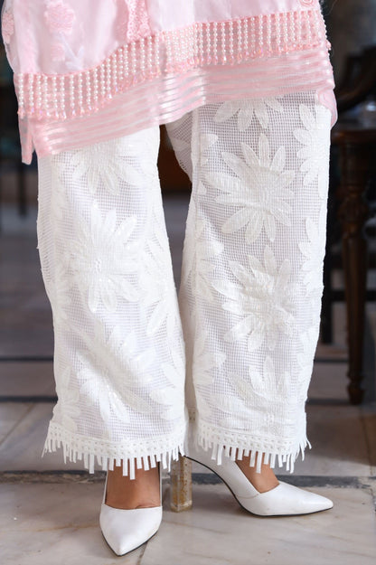 WHITE FLORAL TROUSER | RJ’S PRET