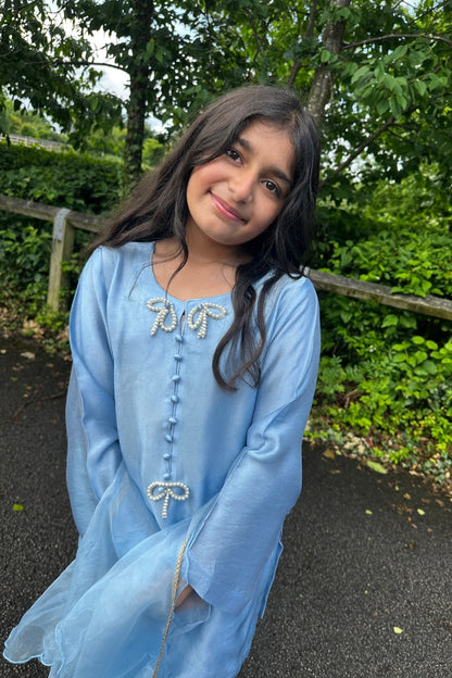 SKY WHIMSY-FARSHI SHALWAR SET| RJS PRET