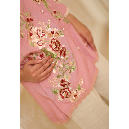 CRANBERRY PINK EMBROIDERED SHIRT | WINTERNALIA | RJ’S PRET