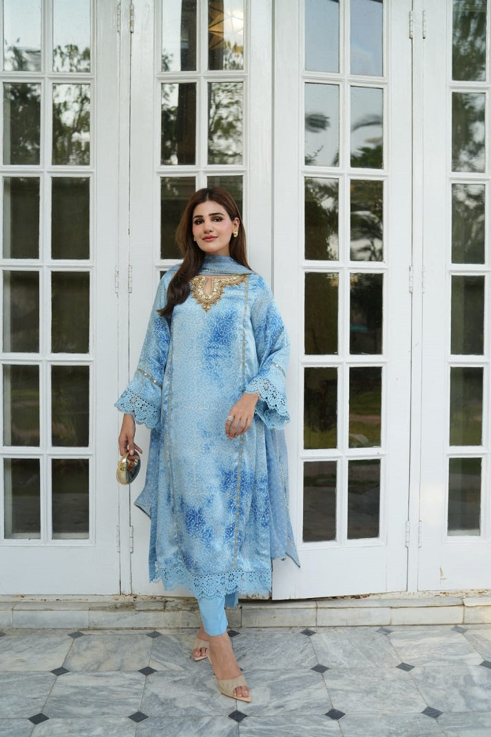 BLUE BANDHANI BLISS| SILK & SPICE | RJ’S PRET